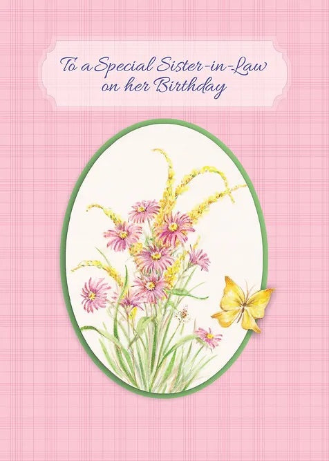 FR0312 Family Birthday Card / Sister-In-Law