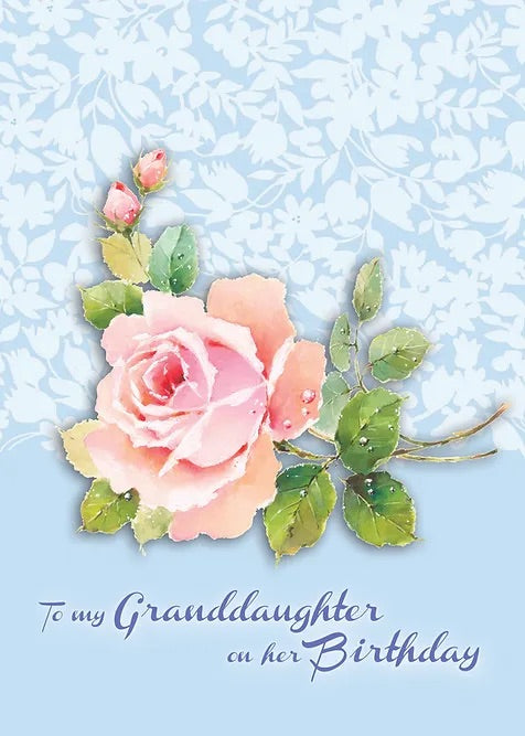 FR0316 Family Birthday Card / Granddaughter