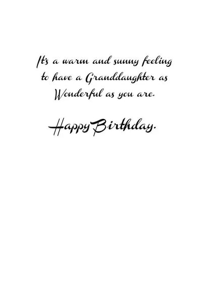 FR0316 Family Birthday Card / Granddaughter