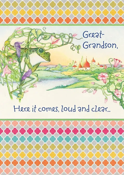 FR0331 Family Birthday Card / Great-Grandson