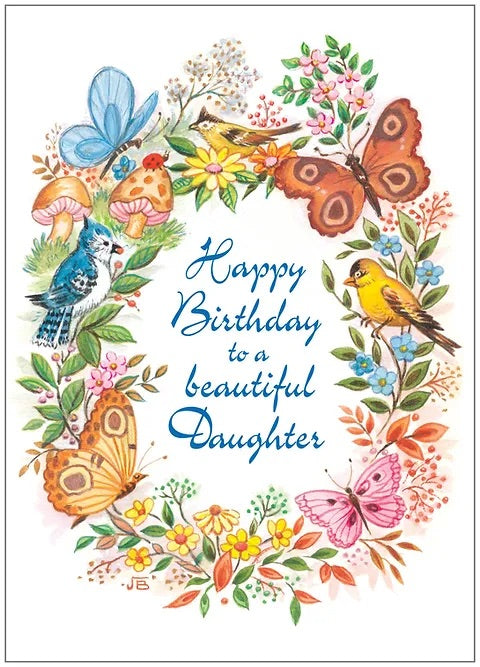 FR0341 Family Birthday Card / Daughter