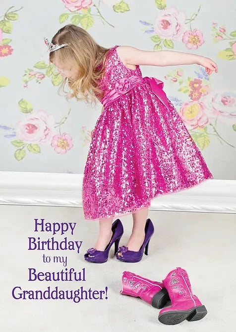 FR0370 Family Birthday Card / Granddaughter