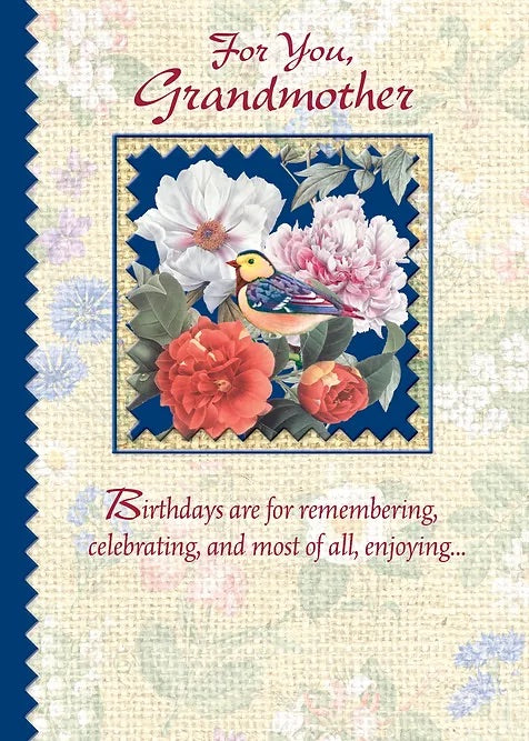 FR0373 Family Birthday Card / Grandmother