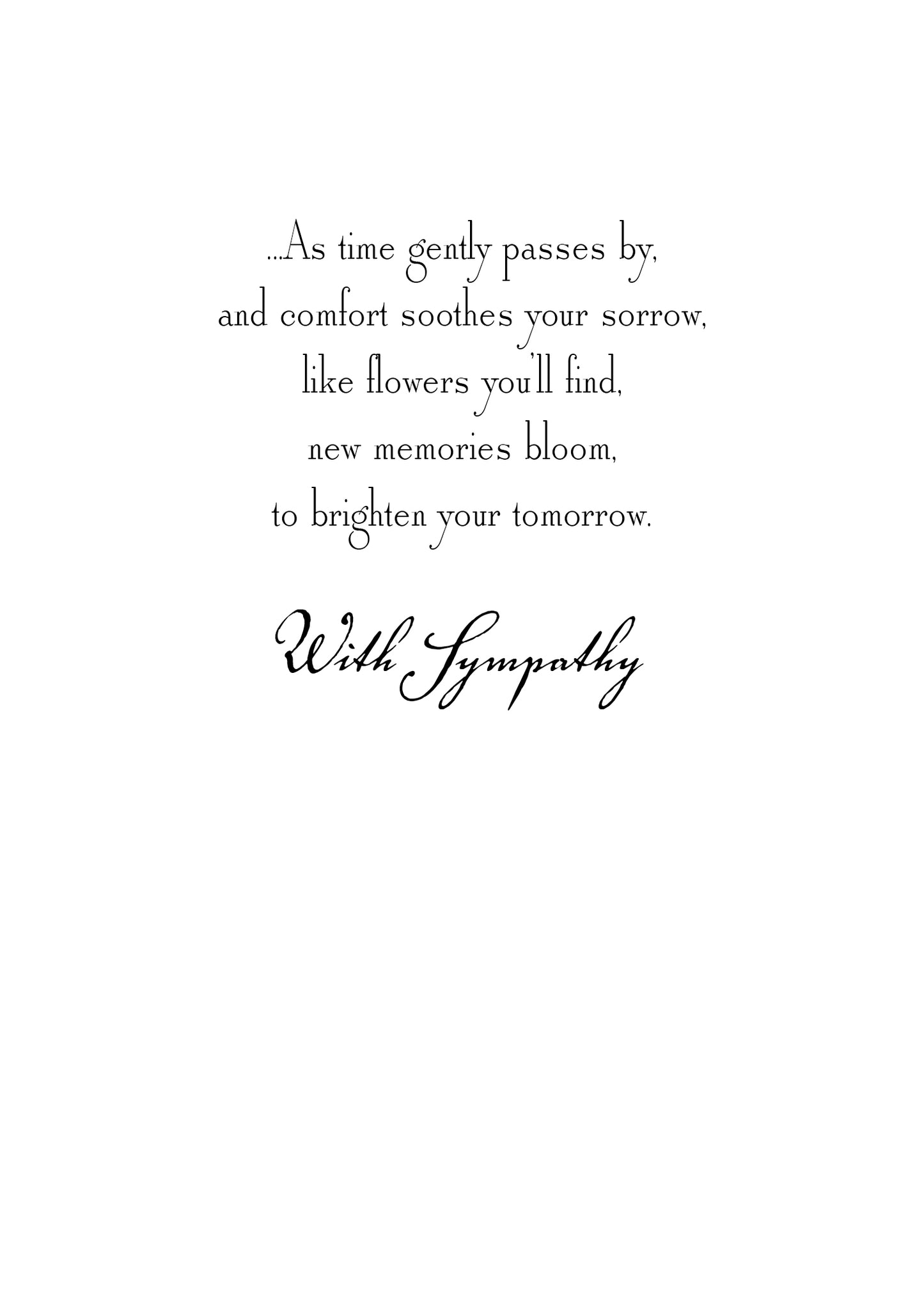 FR1327 Sympathy Card