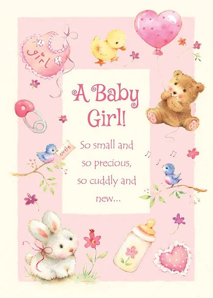 FR1505 Congratulations Baby Girl Card