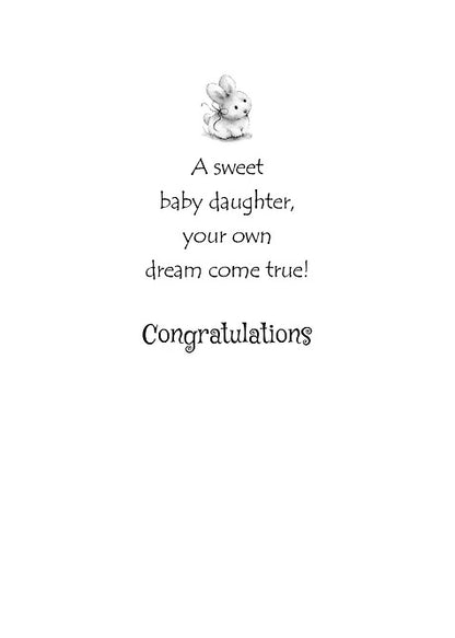 FR1505 Congratulations Baby Girl Card