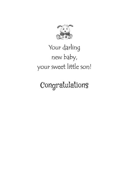 FR1506 Congratulations Baby Boy Card