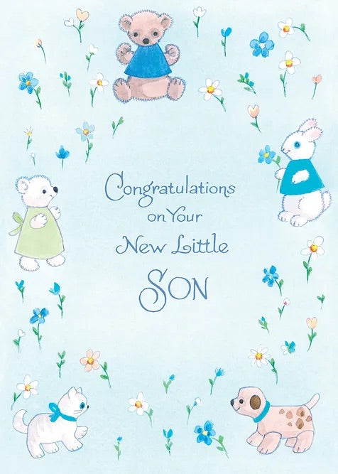 FR1526 Congratulations Baby Card / Son