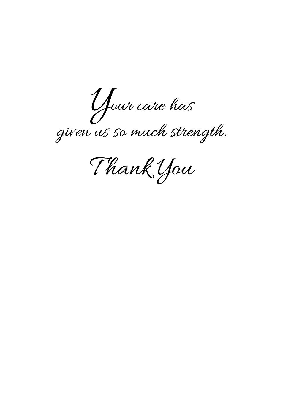FR1762 Thank You Card / Caregiver FR1762 Thank You Card / Caregiver