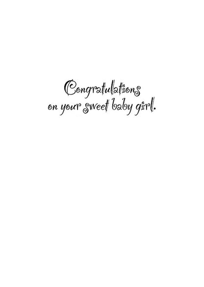 FR1818 Congratulations Baby Girl Card