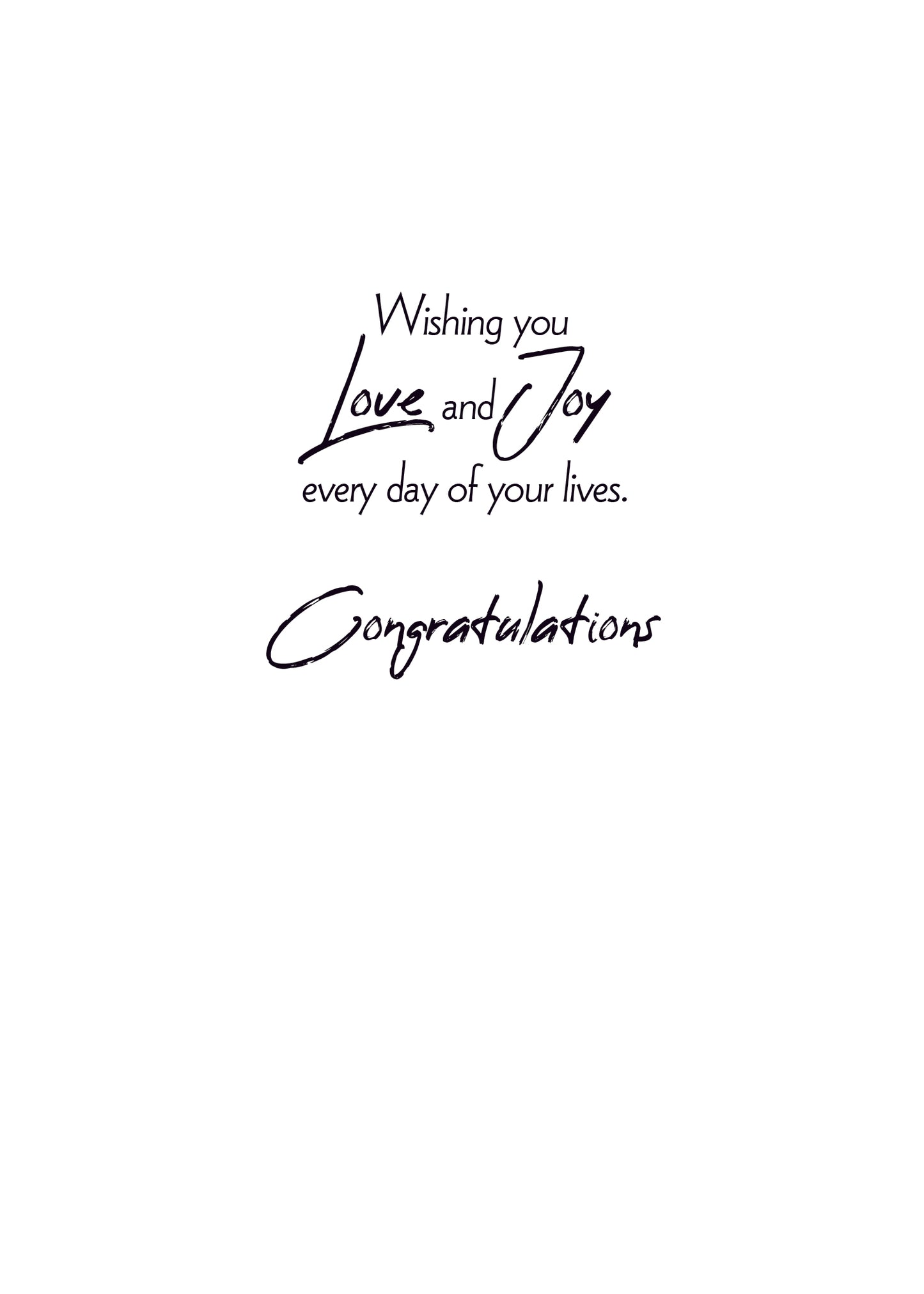 FR7431 Wedding Card