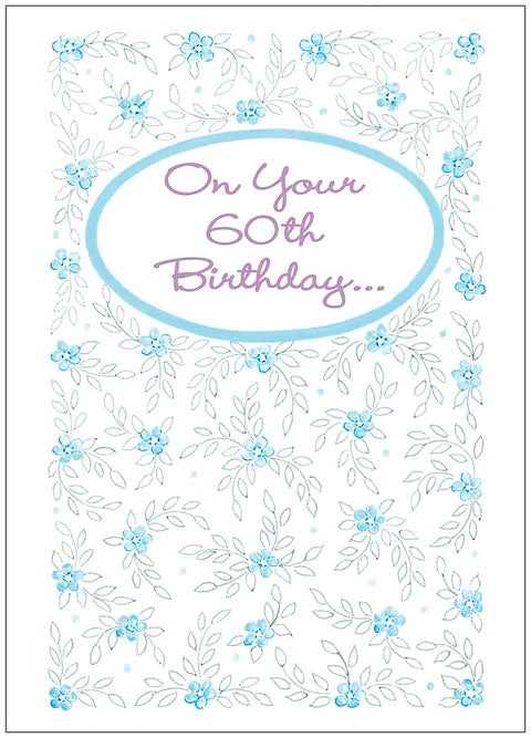 FR8412 Milestone Birthday Card / 60