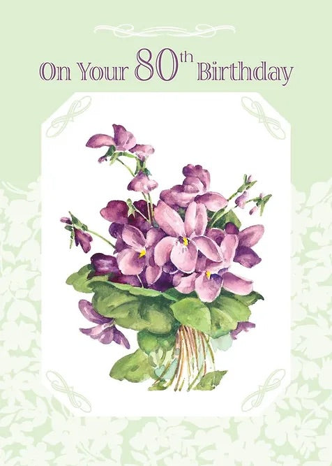 FR8413 Milestone Birthday Card / 80