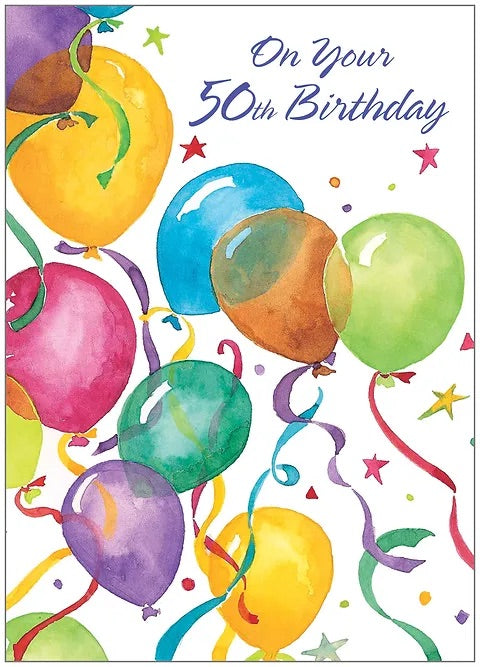 FR8458 Milestone Birthday Card / 50