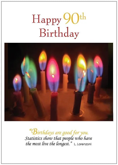 FR8467 Milestone Birthday Card / 90