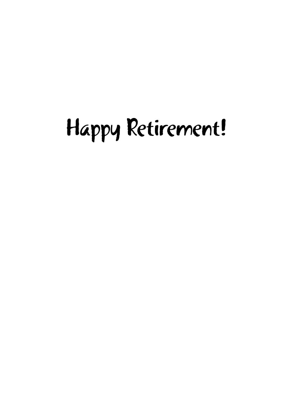 FR9905 Retirement Card