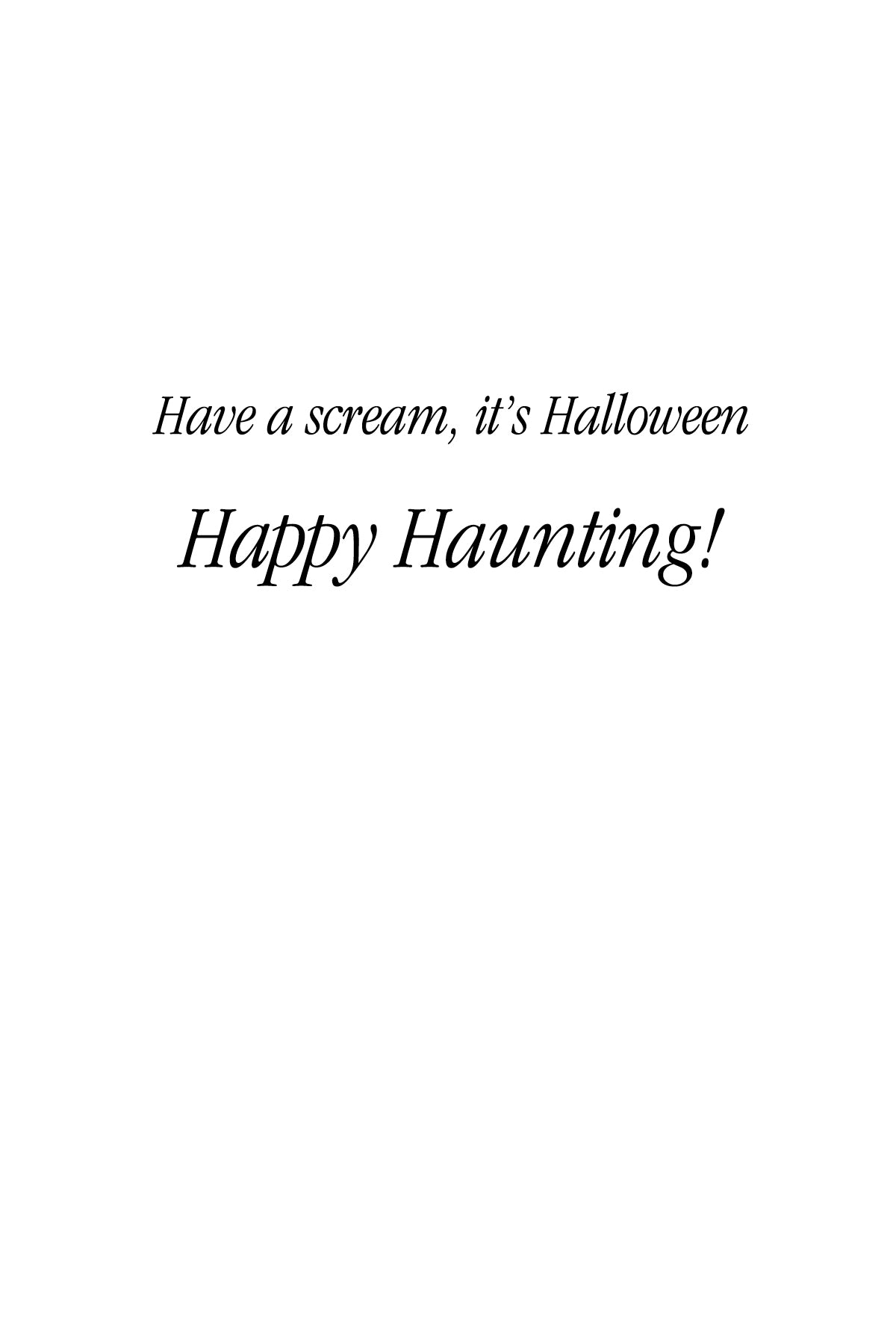 FRS 159 / 7787   Halloween Card