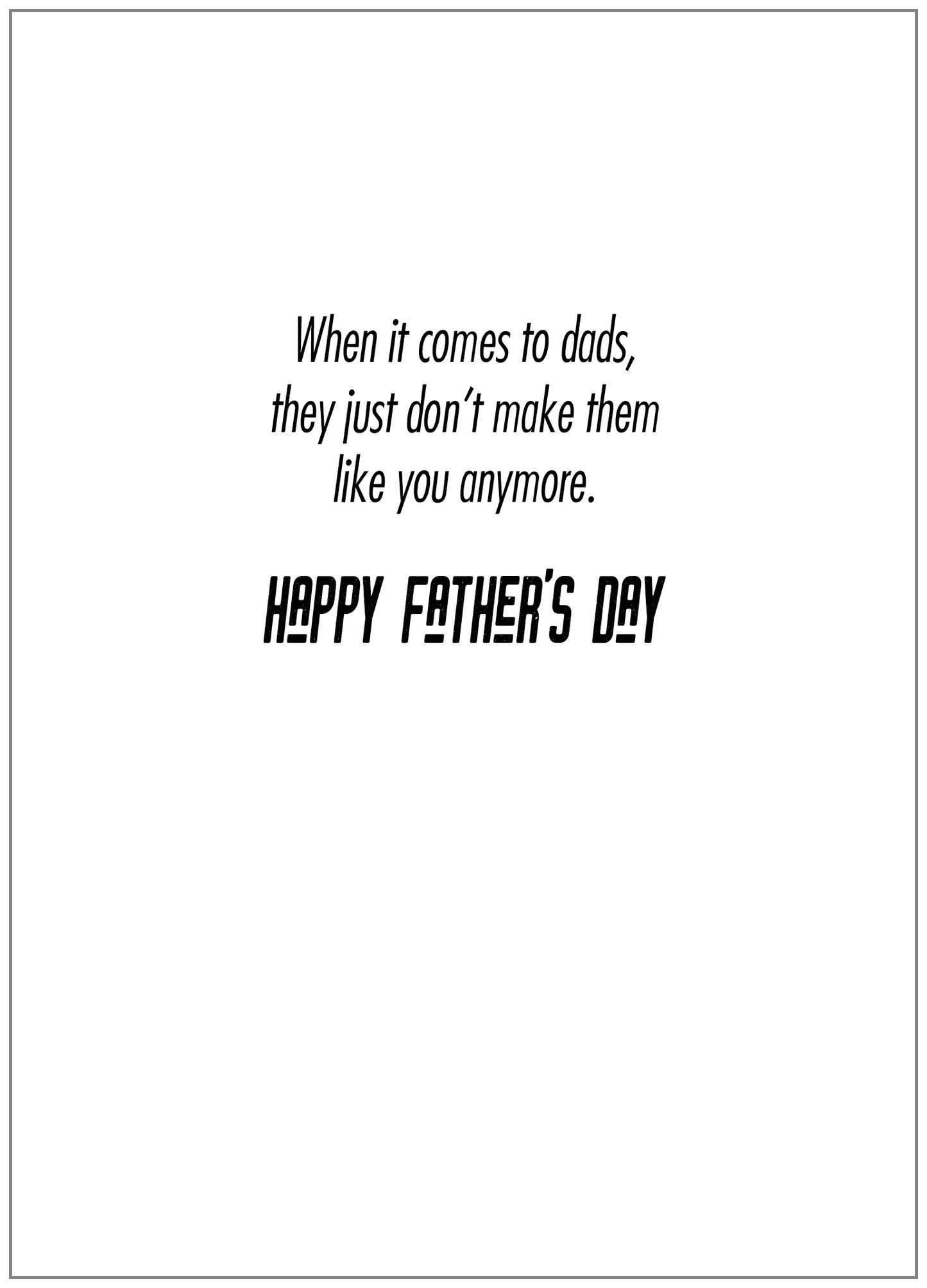 FRS6234 Father's Day Card