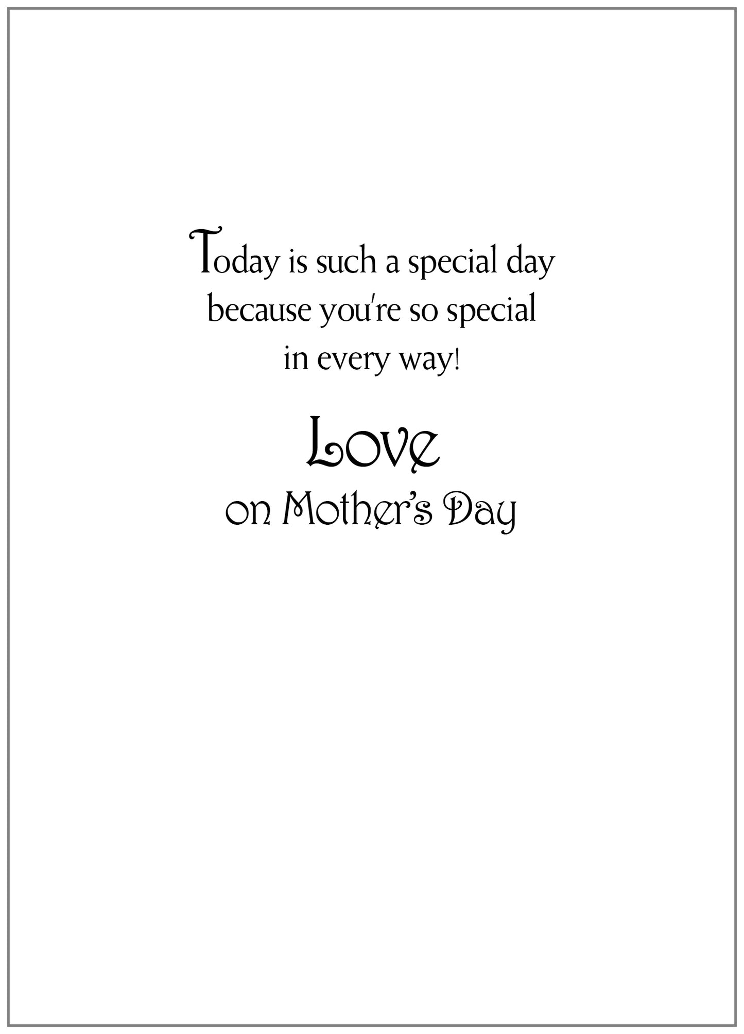 FRS6434 Mother's Day Card