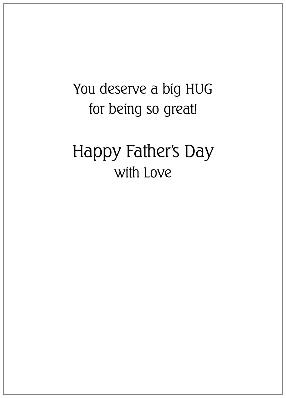 FRS6743 Father's Day Card
