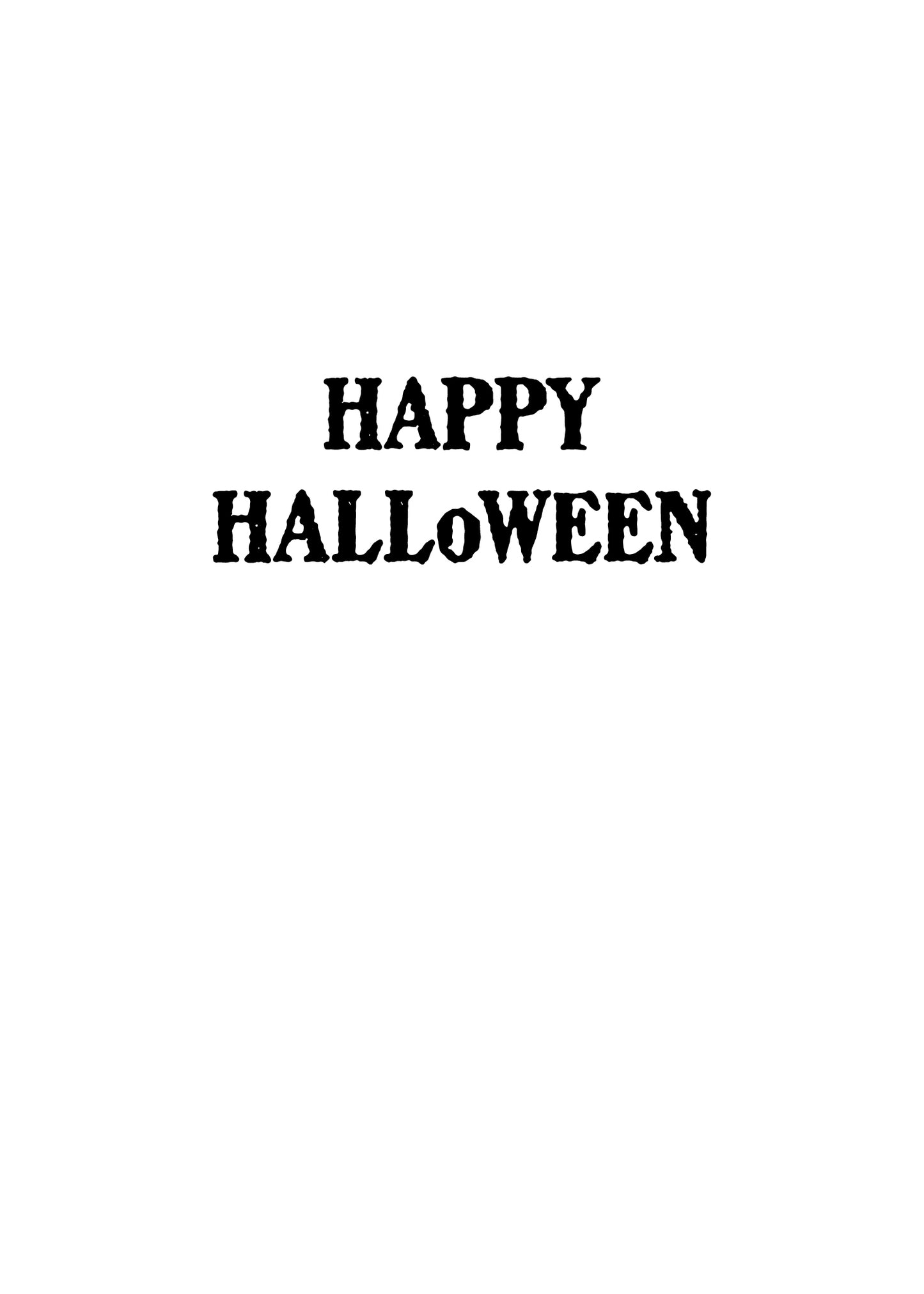 FRS 158 / 7711   Halloween Card