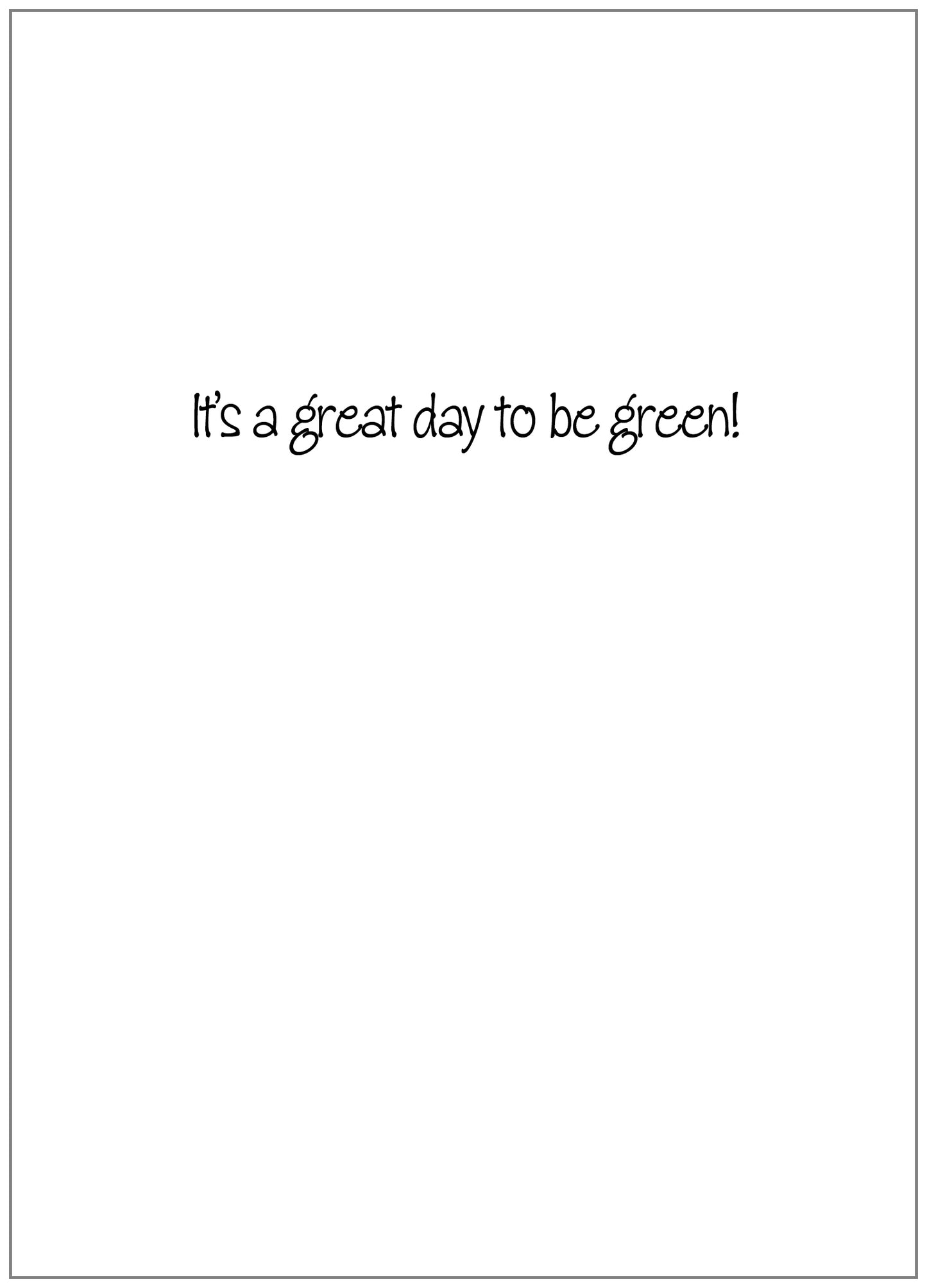 FRS7828 St. Patrick's Day Card