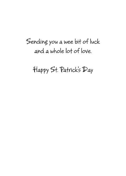 FRS7872 St. Patrick's Day Card