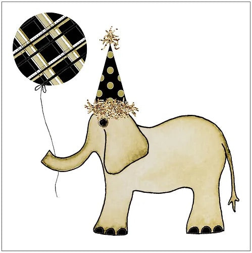 SEH GGE128 - Elephant With Plaid Balloon