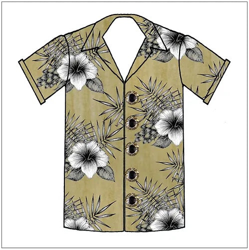 SEH GGE196 - Hawaiian Print Shirt