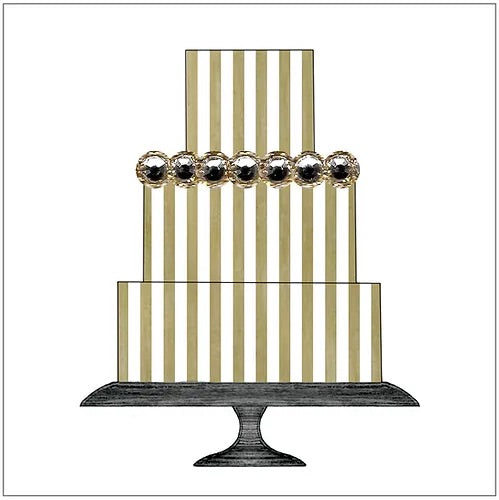 SEH GGE216 - Stripe Tiered Cake