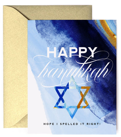 Happy Hanukkah, Funny & Stylish Hanukkah Card