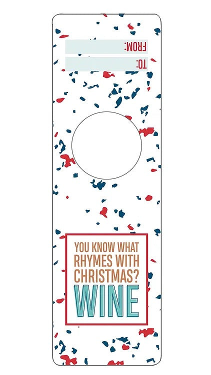 IKIH903 Holiday Bottleneck Gift Tag