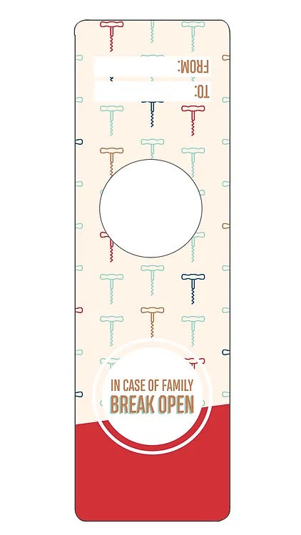 IKIH909 Holiday Bottleneck Gift Tag