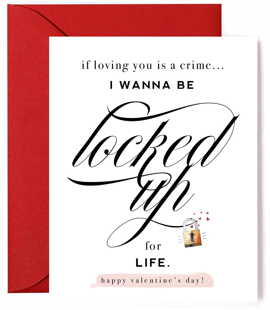 Locked Up Funny Valentine's Day Card