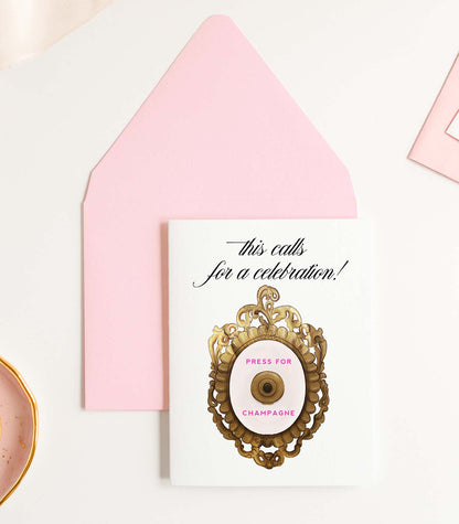 Press for Champagne, Celebration Greeting Card