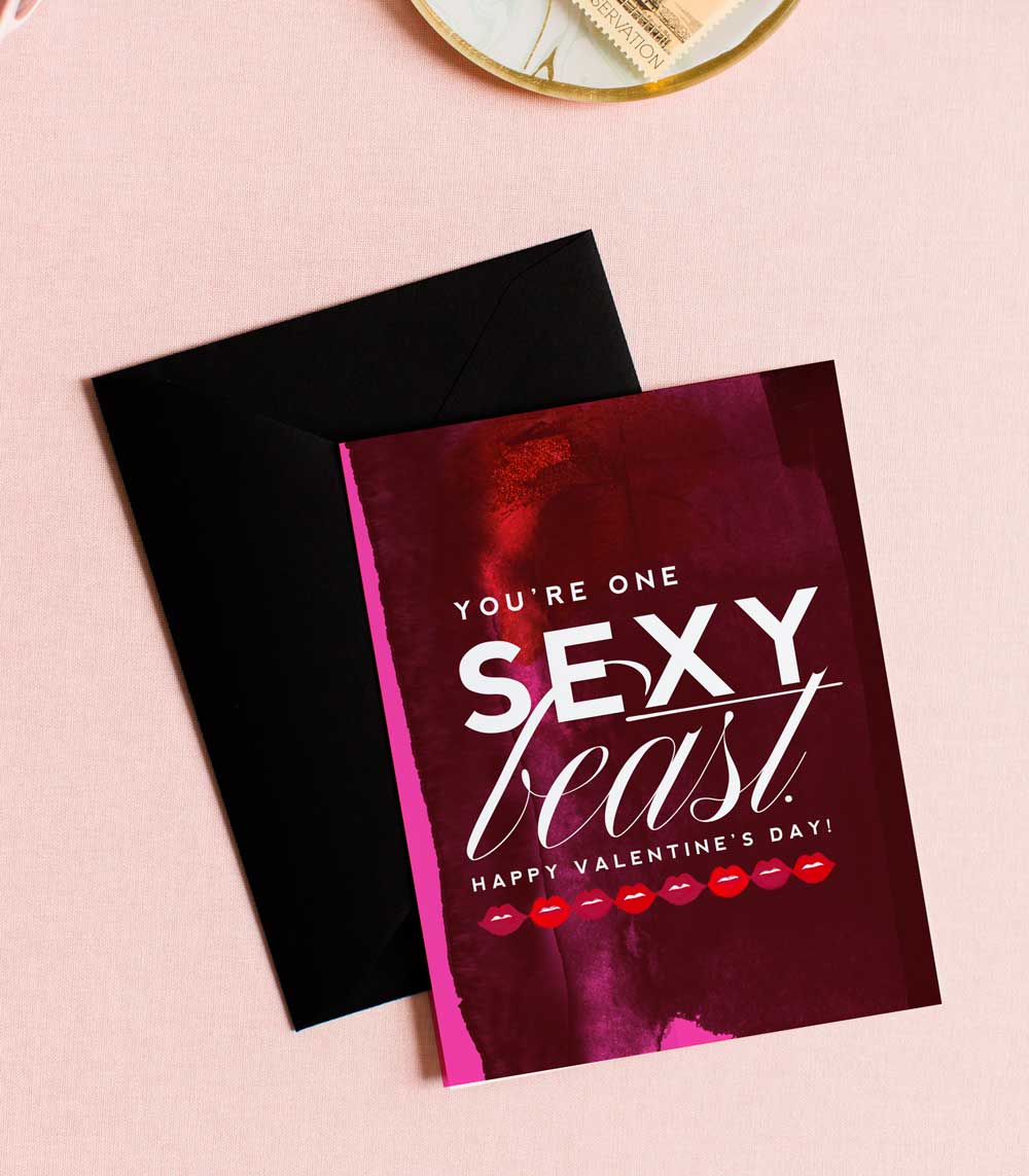 Sexy Beast - Funny Valentine's Day Greeting Card