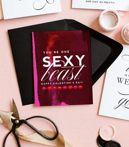 Sexy Beast - Funny Valentine's Day Greeting Card