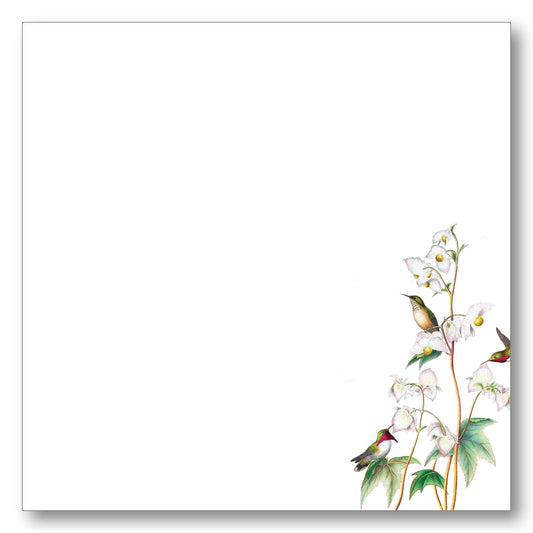 Birds on Flowers Note Block