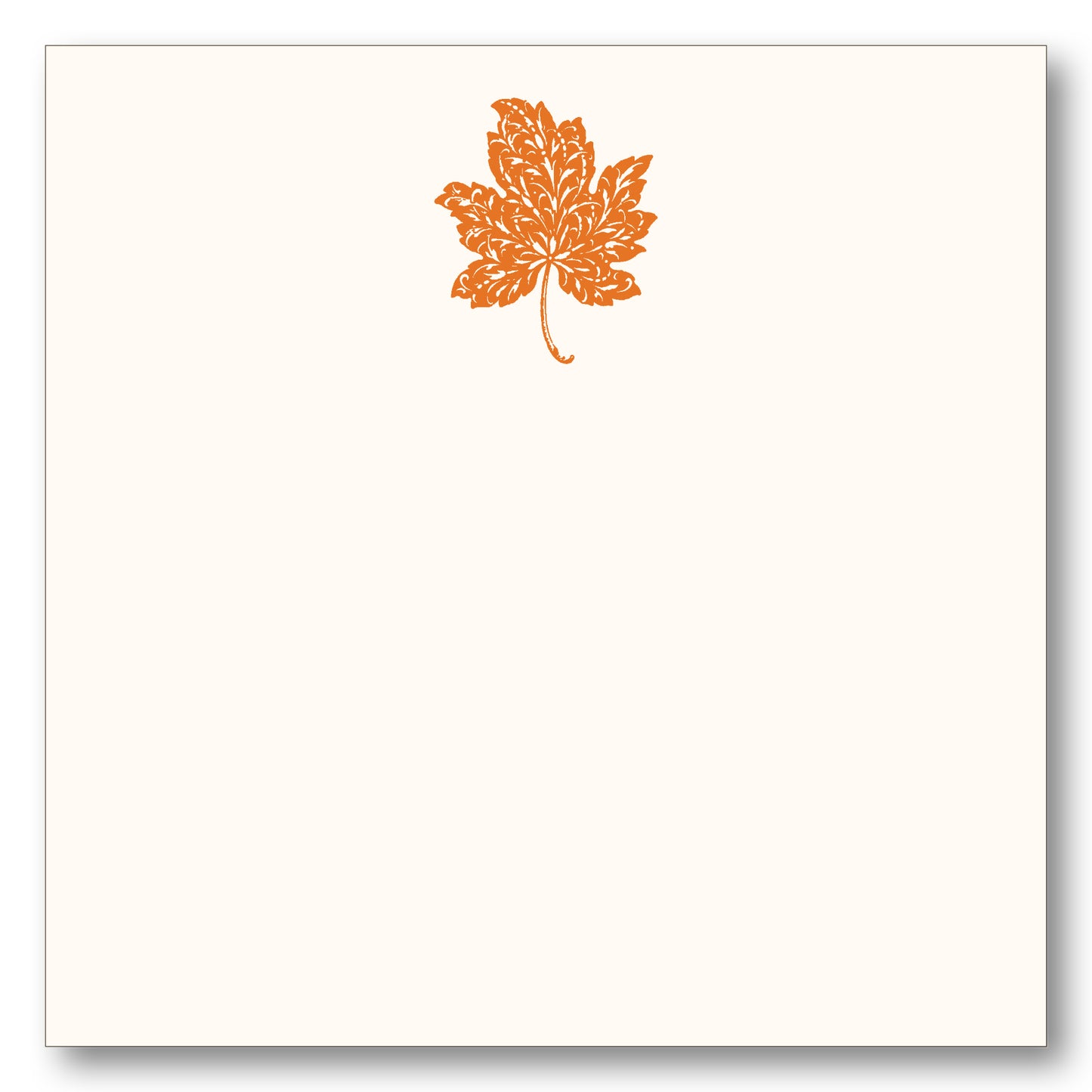 Leaf Silhouette Note Block