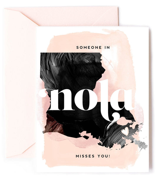 New Orleans NOLA Misses You, Thinking of You Love Card