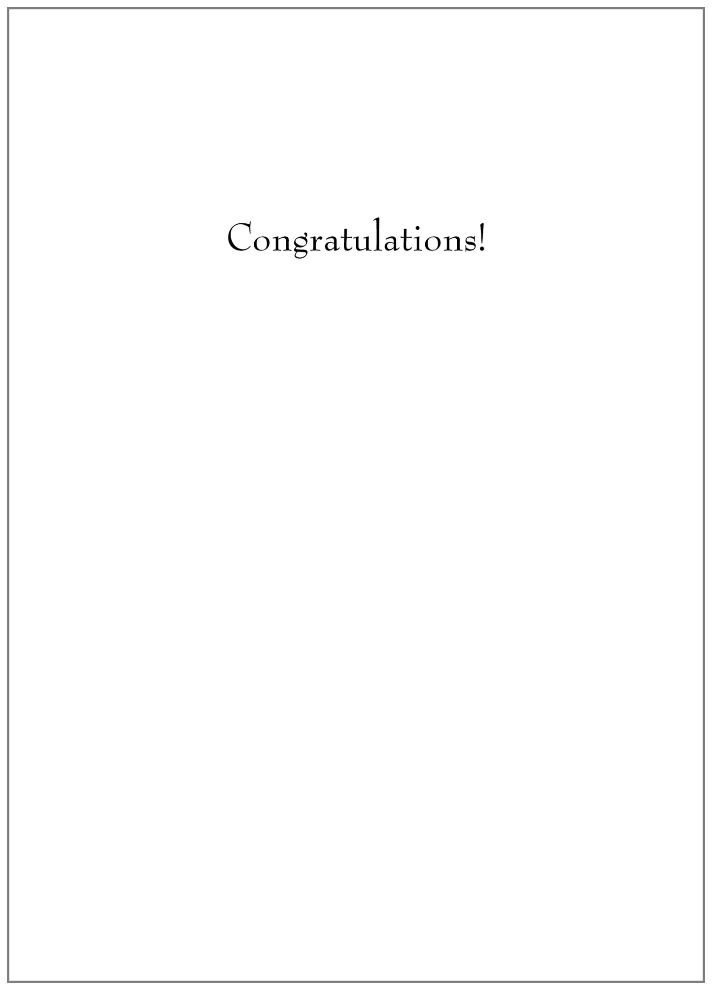 NT152 Congratulations