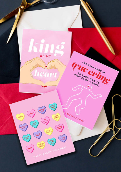 Breakup Candy Hearts - Funny Galentine's Day Greeting Card