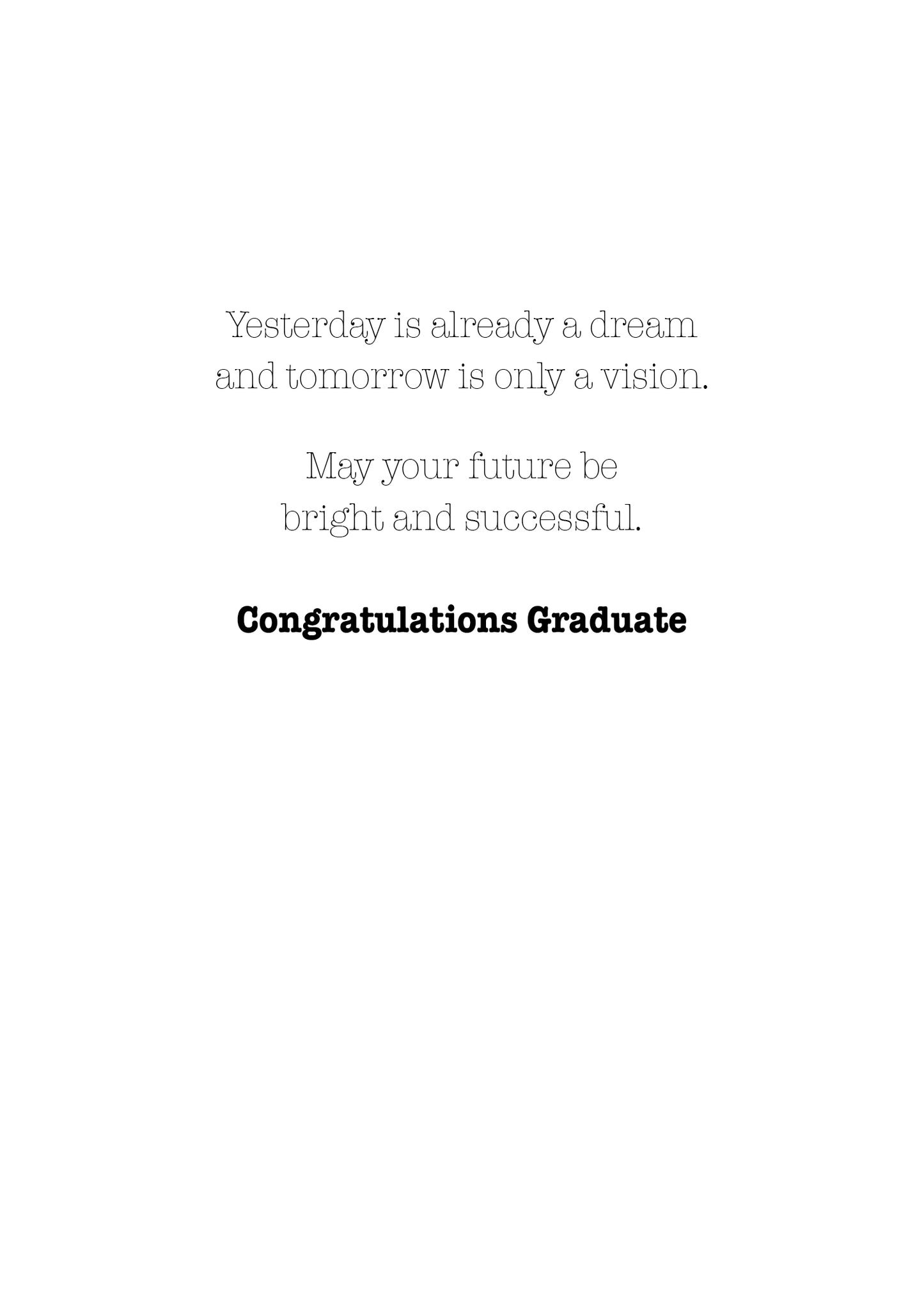 FRS4463 Graduation Card