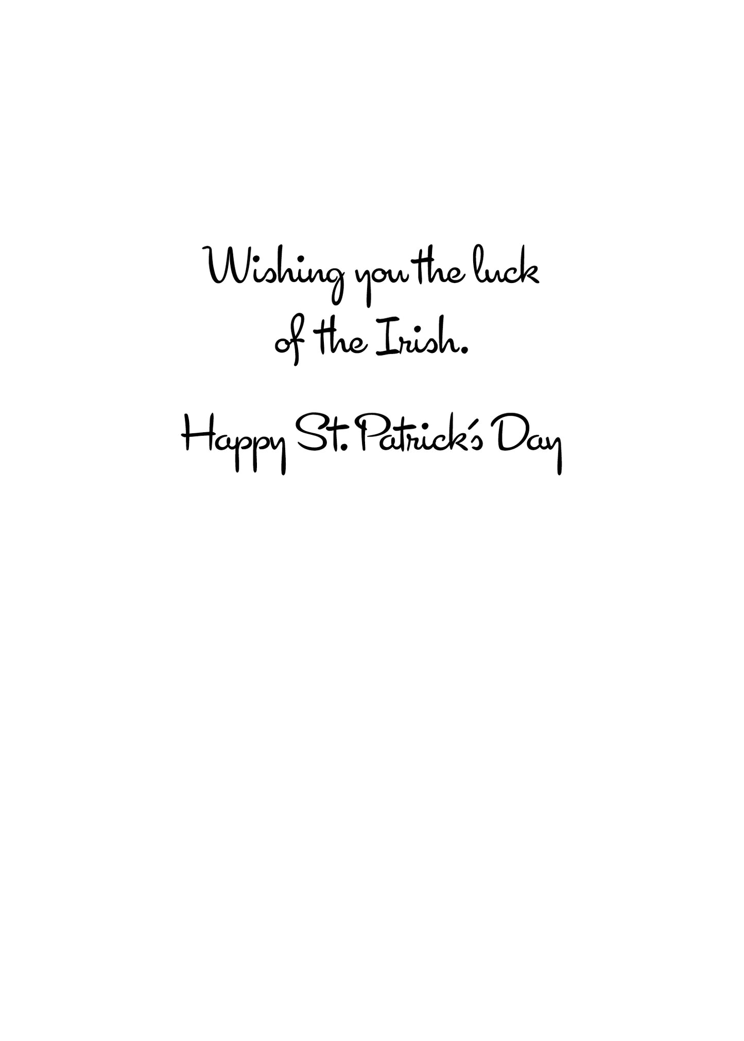 FRS7805 St. Patrick's Day Card