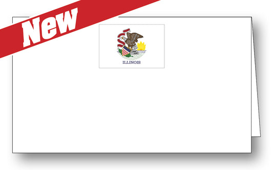 Illinois Flag Place Card