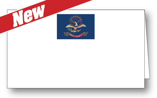 North Dakota Flag Place Card