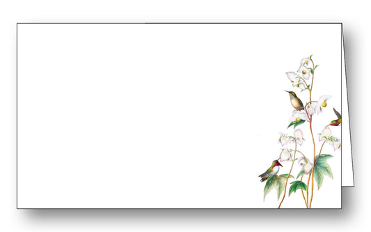 Birds on Flowers Place Card