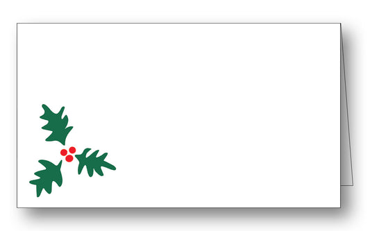 Scattered Holly Place Card