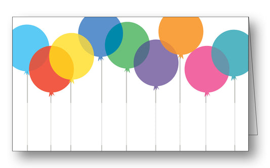 Balloons Bright Place Card