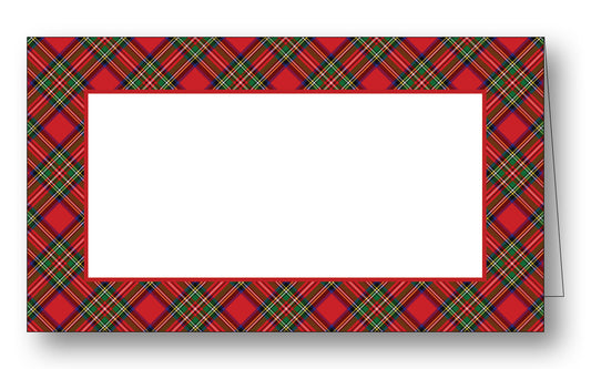 Royal Stewart Tartan Plaid Place Card